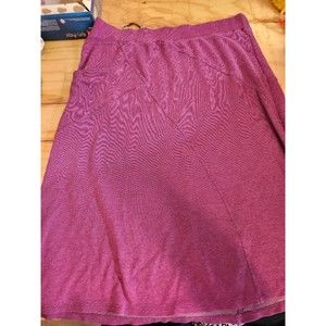 Horny Toad Skirt Womens XL Purple A Line Midi With Pockets SAME DAY SHIP